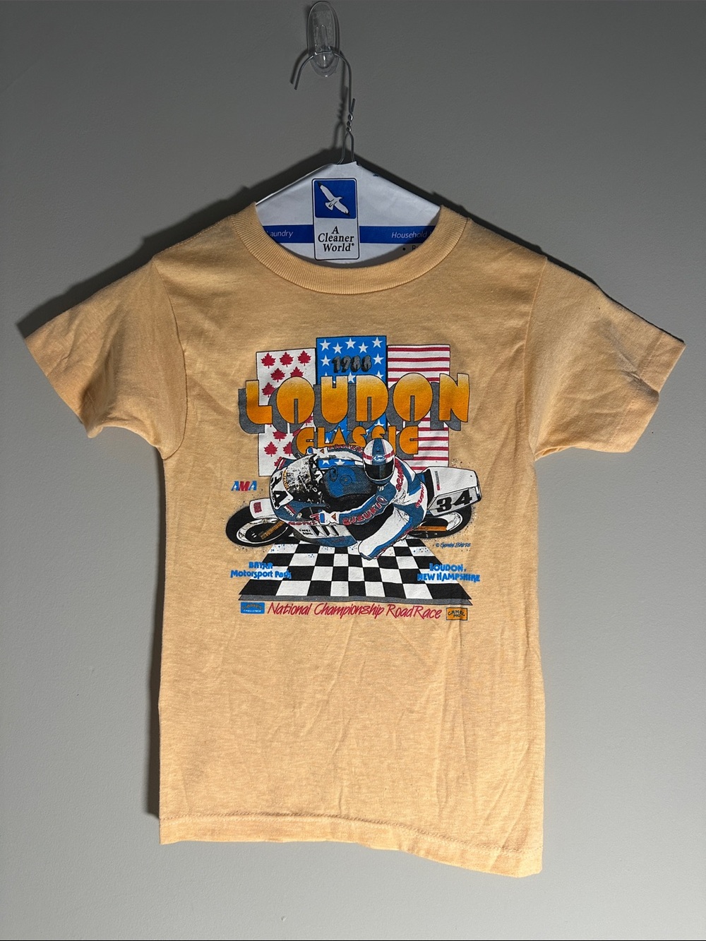1988 Loudon Classic National Championship Vintage orange Kids t-shirt